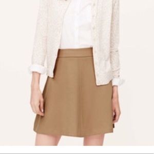 Loft Camel Skirt